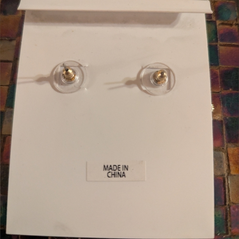 NWOT Baublebar Sugar Skull Stud Earrings - Picture 2 of 3